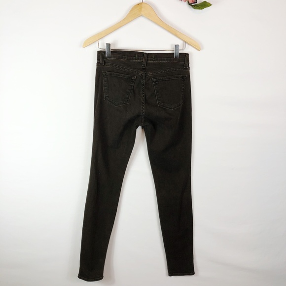 [J BRAND] Skinny Leg Denim Jeans Noir Brown - Picture 5 of 8